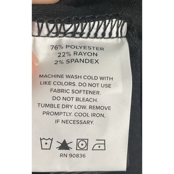 Brooks Brothers Shirt Women's Size L Black Pullover Mock Neck Quarter Button - Picture 5 of 11